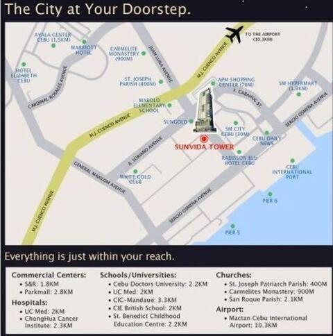 Sunvida Tower Residences Infront Of Sm City Cebu Exteriér fotografie